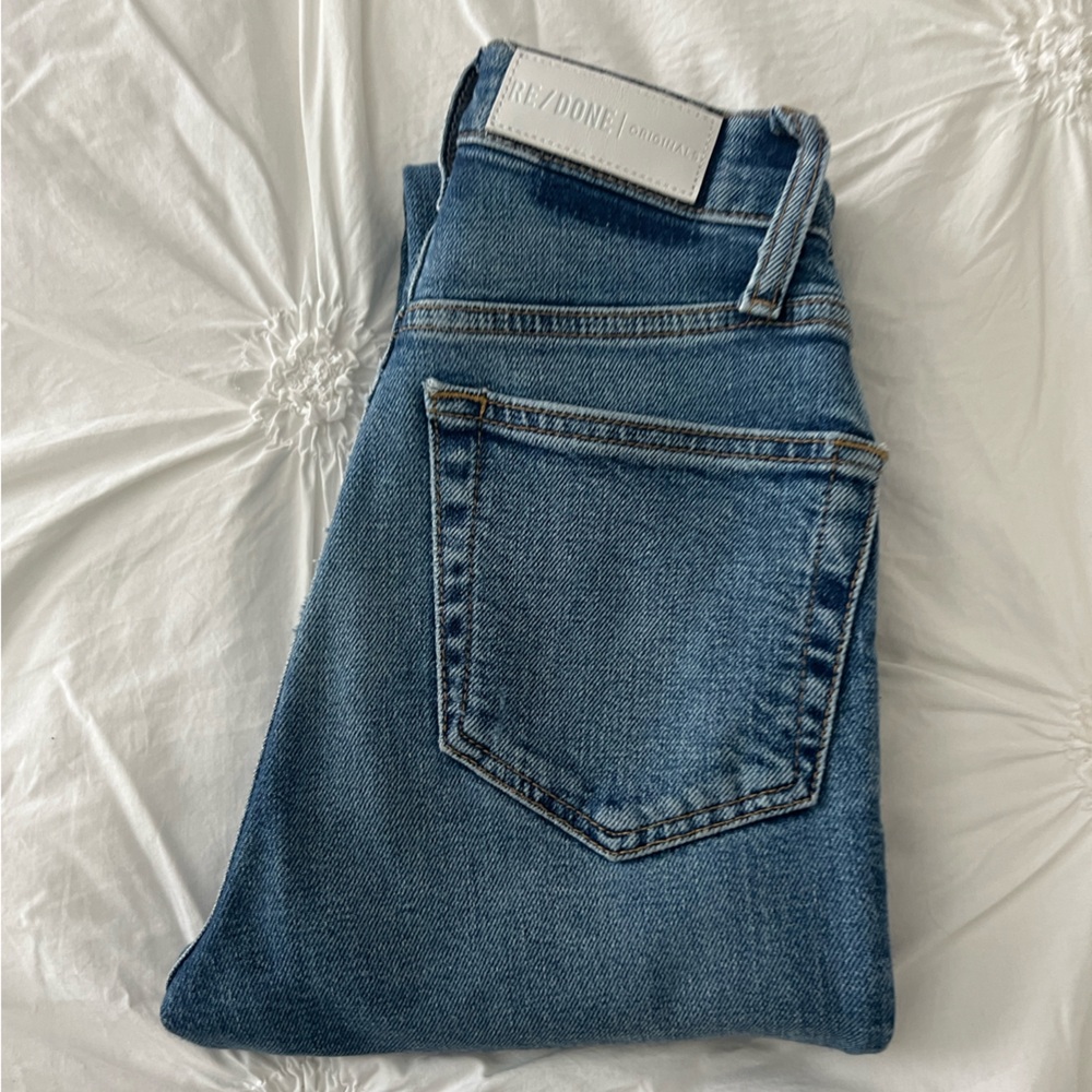 RE/DONE Ultra High Rise Ankle Crop - Size 23
